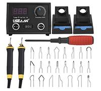 Helangel Kit pirografia in legno 60 W 31 pezzi Macchina per pirografia 0-800 °C Kit professionale per pirografia con schermo LCD per principianti e adulti