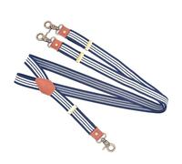 HELBAY Bretelle a righe con ganci girevoli, parte posteriore a Y con 3 clip, passanti per cintura elastici regolabili, unisex,Colore 4,120x2,5 cm