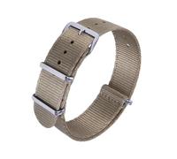 HELBAY Men's Nylon Watch Strap, 20mm 22mm, Watch Strap Replacement, Casual and Simple,Cachi,20 millimetri