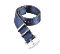 HELBAY Men's Nylon Watch Straps, 20mm/22mm, Watch Accessories, Casual and Simple,Grigio blu,20 millimetri