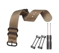 HELBAY Men's Nylon Watch Straps, Suitable for Replacing Smartwatches, Watch Accessories,Cachi B,24 millimetri