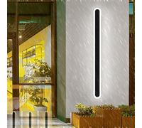 HELCEKOU Applique da Esterno dimmerabili con Telecomando, apparecchi a LED Impermeabili IP65, 3 Temperature di Colore 3000K/4500K/6000K, Illuminazione Moderna da Giardino per recinzioni (30 cm 6 W)