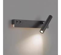 HELCEKOU Lampada da Parete LED Moderna nordica con USB e Interruttore, faretto Regolabile per Camera da Letto e Soggiorno, Luce di Lettura di Tendenza, Illuminazione Decorativa d'accento