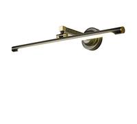 HELCEKOU Luce LED da Bagno sopra Lo Specchio, Applique Vintage in Ottone con Testa Girevole 4000K per armadietti, Quadri, Trucco per Tavolo da Trucco, 16W/75CM La Nuova