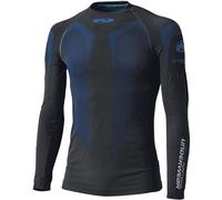 Held 3D Skin Cool Top Camicia funzionale, nero/blu, Taglia XS