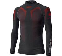 Held 3D Skin Warm Top Camicia funzionale per donne, nero/rosso, Taglia S
