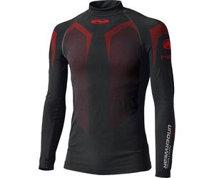 Held 3D-Skin Warm Top, funzionale camicia a maniche lunghe XXL male Nero/Rosso Scuro/Rosso