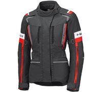 Held 4-Touring II impermeabile Giacca tessile moto da donna, nero/rosso, Taglia 3XL
