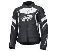 Held Baxley Top impermeabile Giacca tessile moto da donna, nero-bianco, taglia XL per donne