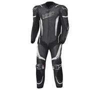 Held Brands Hatch - Tuta in pelle per moto, con protezioni D3o T5 Level 2 AA, colore bianco e nero, taglia 58