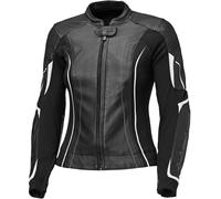 Held Debbie 3 Giacca di pelle da motocicletta femminile, nero-bianco, taglia 34 per donne