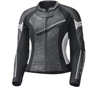 Held Debbie II Giacca in pelle da moto da donna traforata, Bianco/nero, Taglia 23