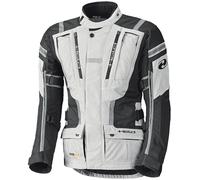 Held Hakuna II impermeabile Giacca tessile moto da donna, nero-grigio, taglia XL per donne