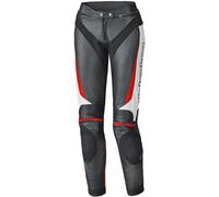 Held Lane II Pantaloni donna in pelle moto, nero-bianco-rosso, taglia 44 per donne