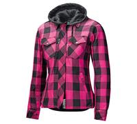 Held Lumberjack II Giacca tessile da donna, nero-rosa, taglia M per donne
