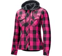 Held Lumberjack II Giacca tessile da donna, nero-rosa, taglia XS per donne