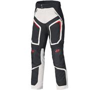 Held Manzano Base pantaloni tessili da moto impermeabili, nero/grigio chiaro, Taglia Long L