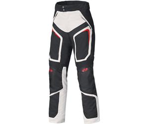 Held Manzano Base pantaloni tessili da moto impermeabili, nero/grigio chiaro, Taglia Long XL