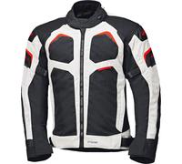 Held Manzano, giacca tessile impermeabile XL male Grigio Chiaro/Nero/Rosso