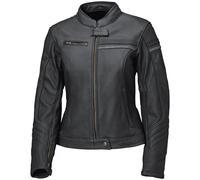 Held Midway Giacca di pelle moto da donna, nero/grigio scuro, Taglia 38