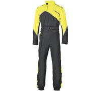 Held Monsun II Costume da pioggia per moto monopezzo, nero/giallo, Taglia 4XL