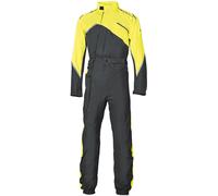 Held Monsun II Costume da pioggia per moto monopezzo, nero/giallo, Taglia M corto
