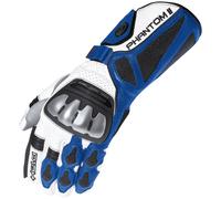 Held Phantom II Guanti moto, bianco/blu, Taglia 7.5 (S)