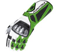 Held Phantom II Guanti moto, Bianco/Verde, Taglia 7.5 (S)
