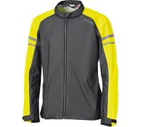 Held Rainstretch Giacca antipioggia, nero-giallo, taglia XS per maschi