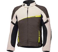 Held Renegade 2, giacca tessile impermeabile XXL male Marrone Scuro/Beige/Giallo Fluo