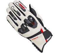 Held Sambia 2 Guanti da moto, nero/sabbia/rosso/bianco, Taglia 10