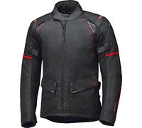 Held Savona ST impermeabile Giacca tessile moto da donna, nero-rosso, taglia 2XL per donne