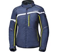 Held Silara, giacca tessile donna impermeabile 4XL female Blu Scuro/Nero/Giallo Fluo