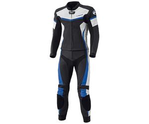 Held Spire Abito moto due pezzi in pelle, nero-blu, taglia 50 per maschi