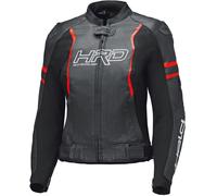 Held Street Rocket 4 Giacca in pelle da moto da donna, nero-rosso, taglia 40 per donne