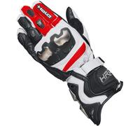 Held Titan XR2 Guanti da moto, nero/bianco/rosso, Taglia 8