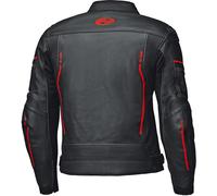 Held Torver Top Giacca di pelle da motociclo, nero/rosso neon, Taglia 56