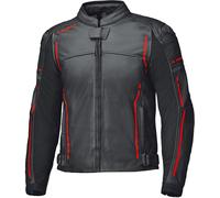 Held Torver Top Giacca di pelle da motociclo, nero/rosso neon, Taglia 58