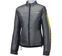 Held Wet Tour 2 Giacca antipioggia da donna, grigio scuro/nero/giallo neon, Taglia S