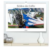 Helden der Lüfte (hochwertiger Premium Wandkalender 2026 DIN A2 quer), Kunstdruck in Hochglanz: Flugzeuge und Hubschrauber