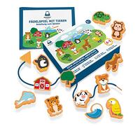 HELDENGUT® Amato gioco 4 in 1 a partire dai 18 mesi [figure in legno extra grandi] - Giocattolo motorio per lo sviluppo dei bambini - Montessori giocattolo ideale anche per ragazze