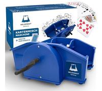 HELDENGUT Mescolatore di Carte Manuale - Mischia carte per giochi da tavolo, poker, blackjack, bridge e altro; facile da usare, robusto e durevole