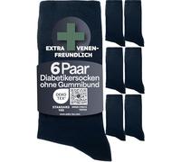 Heldenwerk Calzini comfort per donna e uomo 6 paia senza elastico cuciture in 97% cotone sanitari extra larghi con comoda