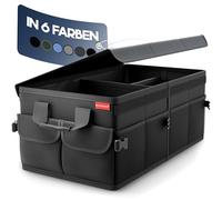 Heldenwerk Organizer per bagagliaio con coperchio stabile e antiscivolo Borsa pieghevole grande doppio fondo Scatola
