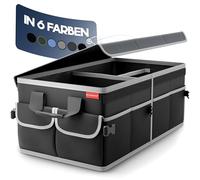 Heldenwerk Organizer per bagagliaio con coperchio stabile e antiscivolo Borsa pieghevole grande doppio fondo Scatola