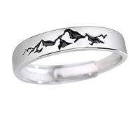 Helen de Lete Anello aperto in argento sterling 925, per uomini e donne, 18, Argento sterling