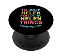 Helen Here Doing Helen Cose Divertente Nome Helen PopSockets PopGrip Adesivo
