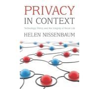 Helen Nissenbaum Privacy in Context (Copertina rigida)