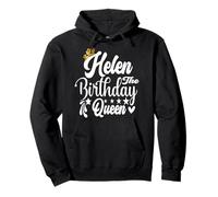 Helen The Birthday Queen Happy Birthday Shirt per le donne Felpa con Cappuccio