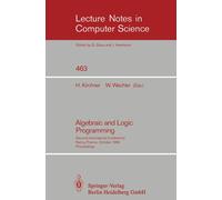 Helene Kirchner Algebraic and Logic Programming: Second Internationa (Tascabile)